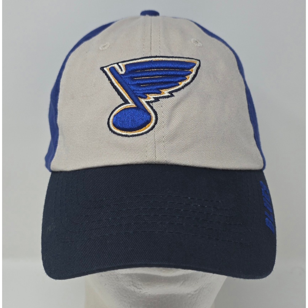 Fan Favorite NHL St. Louis Blues Strapback Hat Blue Embroidered Logo Hockey Cap